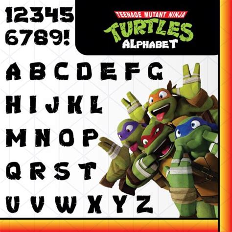 ninja turtles font for word